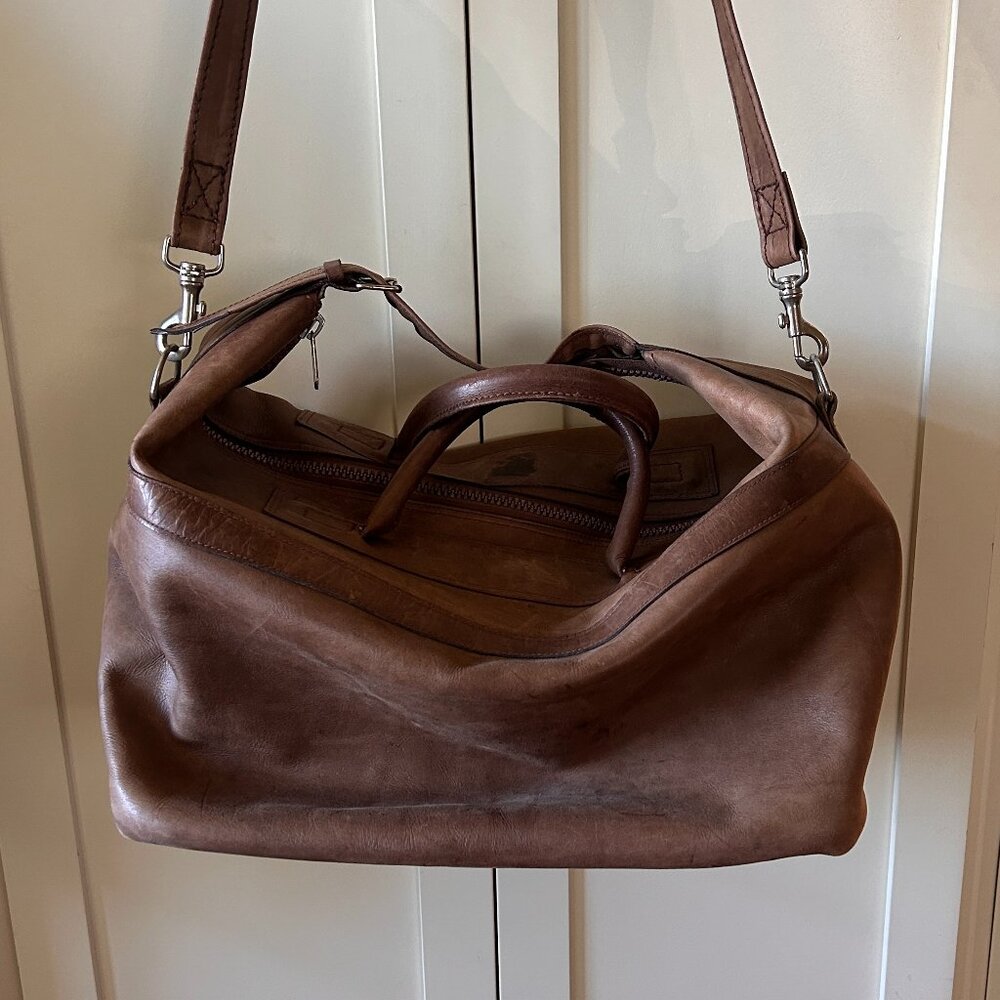 Vintage Leather-like Luggage/Carry-on/Bag - Picture 2 of 16